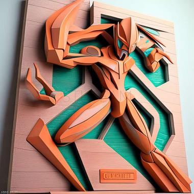 3D model Pokmon Ranger   Deoxys Crisis  Pokmon Ranger Deoxys Cri (STL)